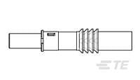 Asy,Pin,Quadrax,.231 Crimp.w/wire seal-1877039-2