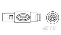 Asy,Plg,5P,0 Deg Key,Ovrmld Nut,Blk,Blk-1877849-1