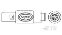 Asy,Plg,6P,80 Deg Key,Ovrmld Nut,Gry,Gry-1877850-4