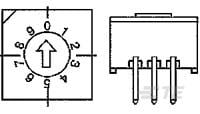 RRD16C10K=ROTARY DIP W/RESISTO-4-1437588-6