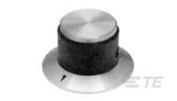 KNS701BA1/8=KNOB BLK/ALUM W/SK-8-1437622-1