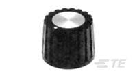 PK1100B1/8=KNOB PLASTIC BLK CO-1437624-4