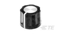 PKE60B1/8=KNOB PLASTIC BLK FLU-4-1437624-4