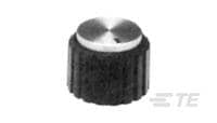 PKN90B1/4=KNOB PLASTIC BLACK 1-8-1437624-4