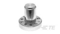 KBS500B1/4=KNOB KNURL BLK W/SK-5-1437621-0