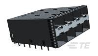 SFP+assy 2x4 Spring Fingers No LP SnPb-2007394-4