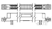 2 ROW BOX RECP 30 POS STAG-531142-3