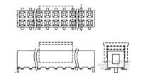 BOX HEADER,REC., 2.0mm, 24POS, V/T, SMT-2-2041069-4