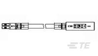 C/A Nector S Plug to Outlet HV-4 SVT Whi-1-2083072-2