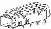 SFP+ 1x1 Cage Assembly, Light Pipe-2110929-1