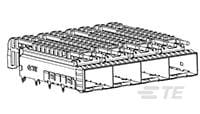 SFP+ 1x4 Cage Assy, Extended Heatsink-2149745-1