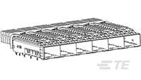 SFP+ ,1X6,HEAT SINK,LIGHT,PIPE,EMI Sprin-2170504-1