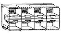 zSFP+ STACKED 2X4 RECEPTACLE ASSEMBLY-2-2180324-0