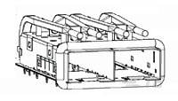 zSFP+ 1x2 Cage Assy, Press-Fit, LP-2198719-1