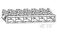 CAGEASSY,W/LIGHTS,PRESSFIT,1X6,zSFP+-2198723-1