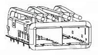 zSFP+ 1x2 Cage Assy, Press-Fit, LP-2227727-1