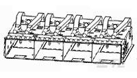 zSFP+ 1x4 Cage Assy, Press-Fit, LP-2227729-1