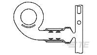 COAX GRD FLAG TERMINAL-PB FREE-9-226619-0