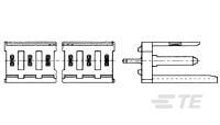 4P MOD 1 SHROUDED HEADER, ST, 0.4 Au-280610-2