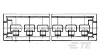 AMPMODU II COSI PIN HSG, SGL ROW, 8 POS.-280631