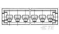 AMPMODU II COSI PIN HSG, SGL ROW, 15 POS-280635