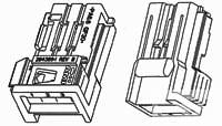 3 POS. REC CONN. ASSY NATURAL-284387-1