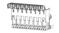 AMP MONO-SHAPE II 6 P. PCB CON-3-284486-1