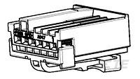 6W HOUSING + SECONDARY LOCK 07-284593-1