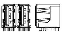 USB CONNECTOR 3 PORT-6-1565589-2