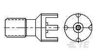 MIN THD PCB STR ADAPTER-331899