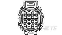 econ connect Polklemme AK7RT, 25 A, 4 mm, rot