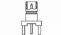 JACK,PCB,MINI-SMB VERT 75 OHM-415504-3