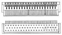 BX PIN HDR ASY, 62 POSN-446071-1