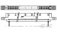 2 ROW BOX RECP 50 POS 100 C/L-530763-3