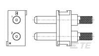 M MODULE,PIN,DOMINO,EXT THD-6648499-1