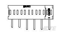 CONNECTOR, PIN, RIGHT ANGLE,SOLDER,FLAT-6766496-1