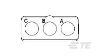 Insert Asy,Pin,Arr C3,w/Rear Grom. Key B-1738092-1