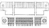 TBC RECP ASY R/A 4 ROW 320 POS-536958-1