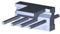 PIN HDR .64SQ 4 POST WHT-1734926-2