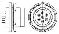 LGH 7 PIN CIRC RECEPT-861999-1