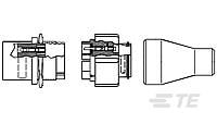 6 PIN PLUG & RECEPT. KIT-863018-2