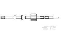 LGH-1/2L SGL MOLDED END LEAD-863534-6