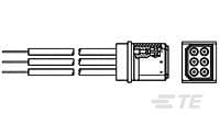 6 POS PLUG ASY W/FLY LEADS-867622-2