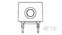 RECEPTACLE ASSEMBLY, RIGHT ANGLE, POWER-580132-2
