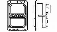 DUAL RECEPT W/JS-207595-5