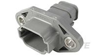 REC, 8P, GRY, E, XCAP, FLANGE, A-DT04-08PA-CL07