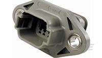 REC, 8P, GRY, N, XCAP, FLANGE, A-DT04-08PA-LE03