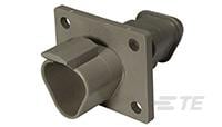 REC, 3P, GRY, N, XCAP, FLANGE-DT04-3P-LE08