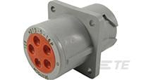 REC, 5P, GRY, N, FLANGE, 16-HD10-5-16P