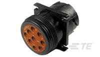 REC, 9P, BLK, N, FLANGE, J1939, TYPE 1-HD10-9-1939P